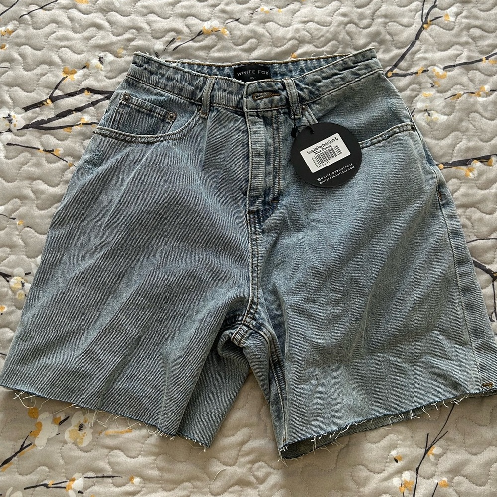 White Fox Boutique blue jean shorts